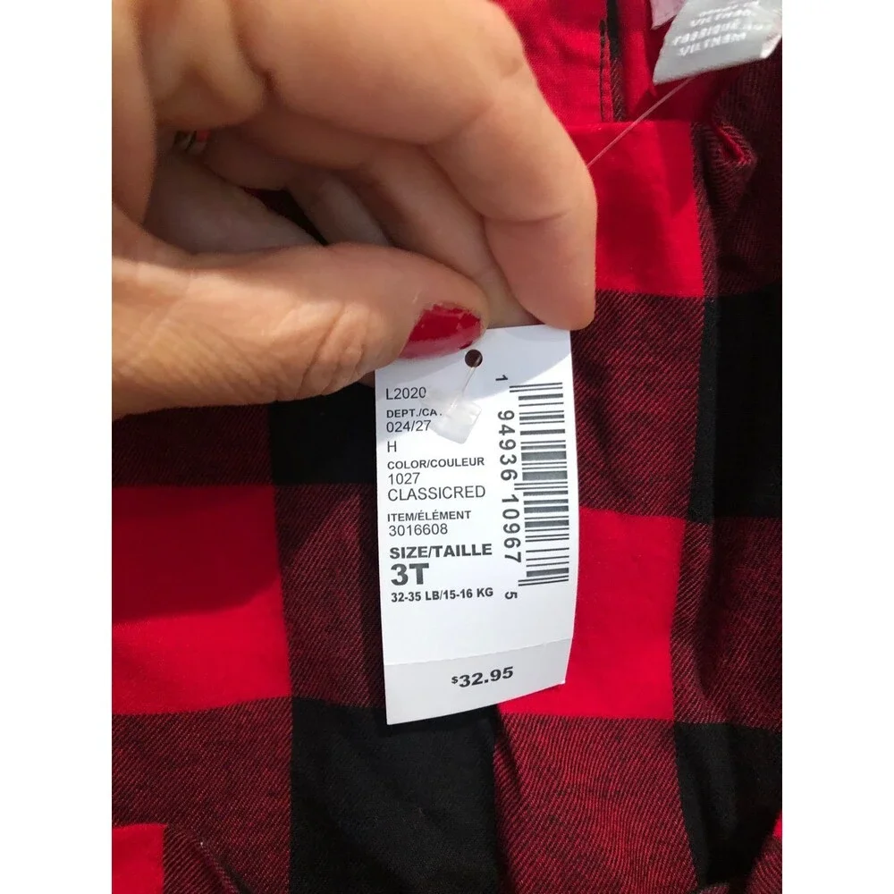Toddler Girls Buffalo Plaid Dress -The Children’s Place - 3t